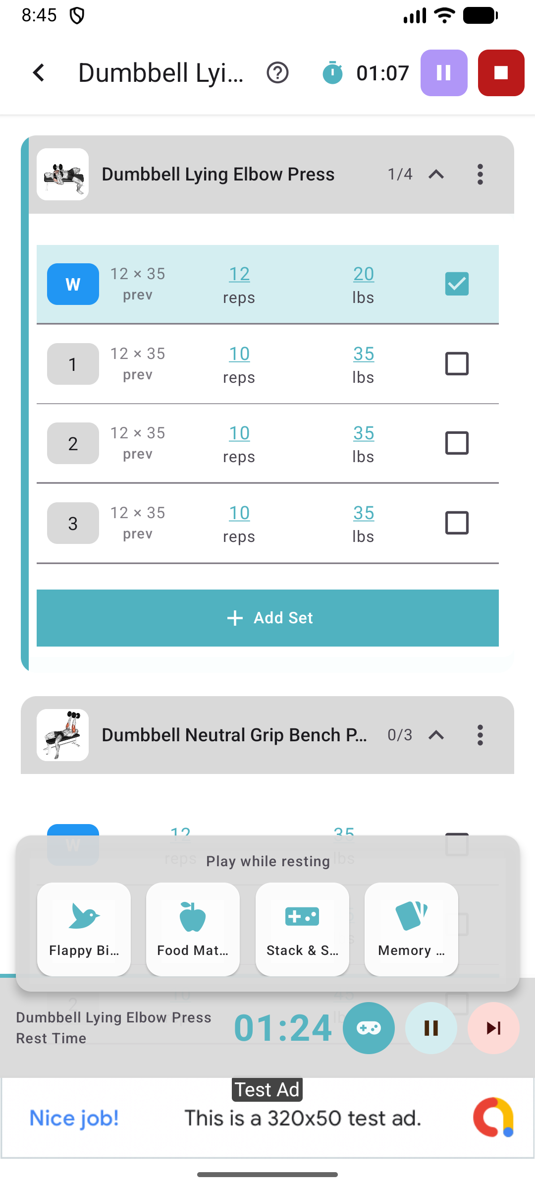 Mobile app screenshot 1