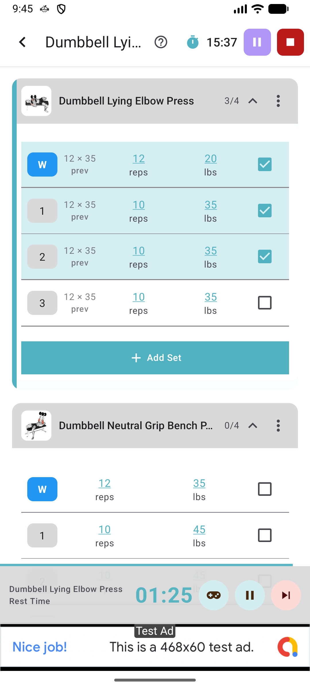 Mobile app screenshot 2